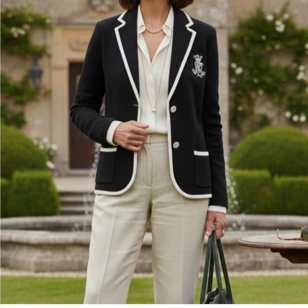 Black & White Blazer by Ralph Lauren